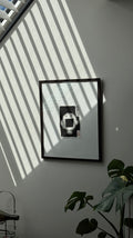 外圆内方 — "Round Outside, Square Inside" [Framed Original Artwork]